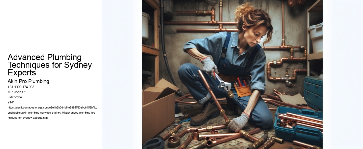Advanced Plumbing Techniques for Sydney Experts