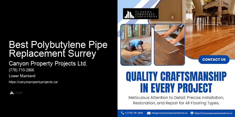 Polybutylene Pipe Replacement Warranties Best Polybutylene Pipe Replacement Surrey