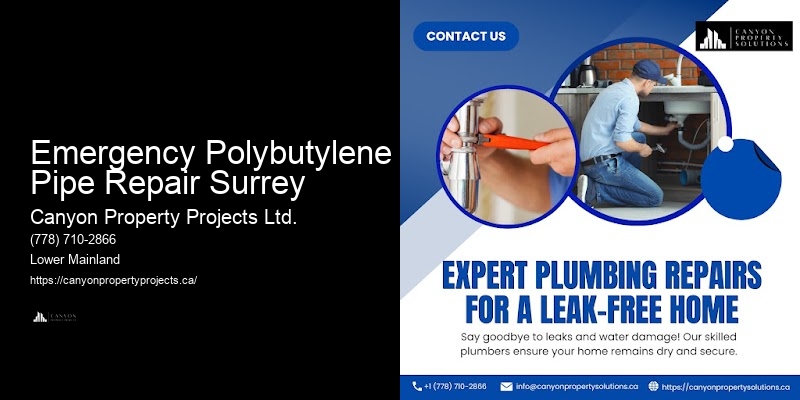 Emergency Polybutylene Pipe Repair Surrey’s Top Polybutylene Pipe Companies
