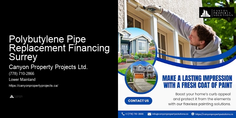 Polybutylene Pipe Consultation Polybutylene Pipe Replacement Financing Surrey