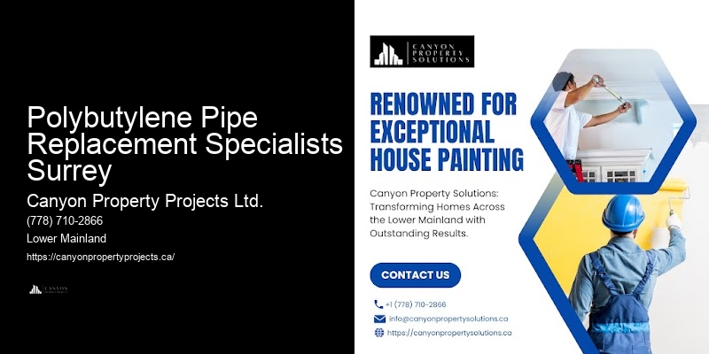 Polybutylene Pipe Replacement Options for Homes in Polybutylene Pipe Replacement Specialists Surrey