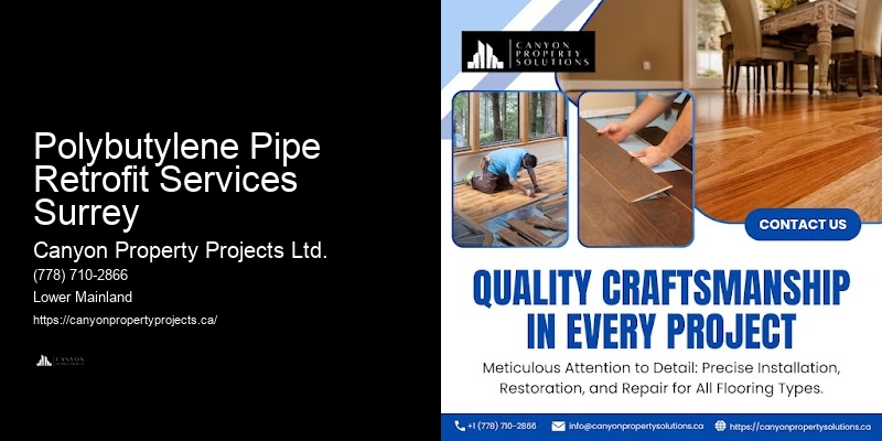 Licensed Polybutylene Replacement Companies Polybutylene Pipe Retrofit Services Surrey