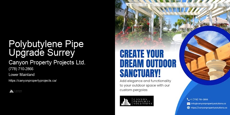 Polybutylene Pipe Replacement Consultation Services Polybutylene Pipe Upgrade Surrey