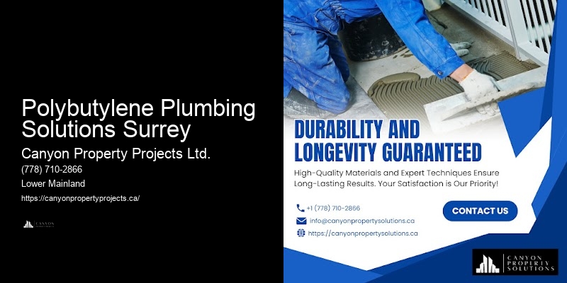 Polybutylene Plumbing Solutions Surrey Polybutylene Pipe Replacement Insurance Assistance