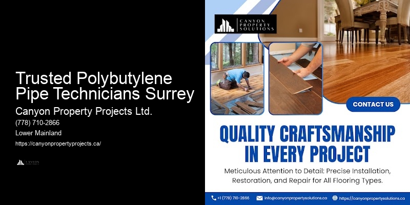Efficient Polybutylene Pipe Replacement Solutions Trusted Polybutylene Pipe Technicians Surrey